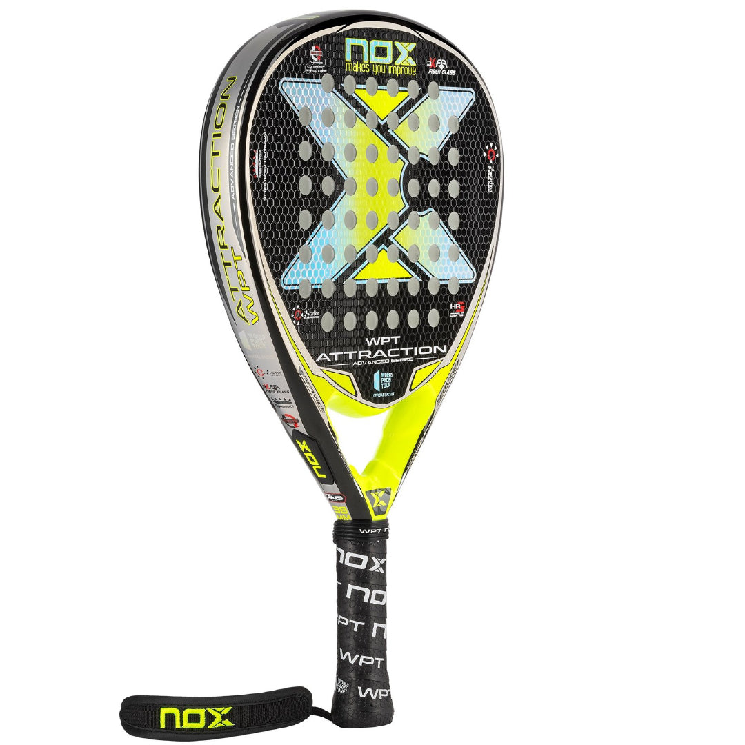 Raquette De Padel Nox Attraction WPT Advanced Series 2022 - Forme Diamant, Puissance Et Contrôle - Pour Joueurs Avancés
